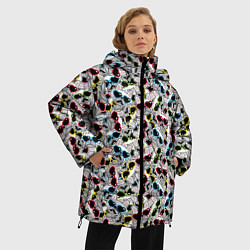 Куртка зимняя женская Модные Собачки, цвет: 3D-черный — фото 2
