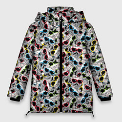 Куртка зимняя женская Модные Собачки, цвет: 3D-светло-серый