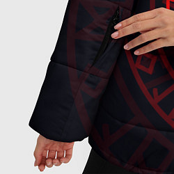 Куртка зимняя женская Красный Вегвизир, цвет: 3D-черный — фото 2