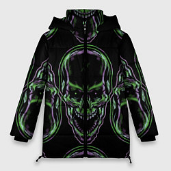 Женская зимняя куртка Skulls vanguard pattern 2077