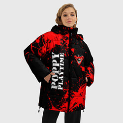 Куртка зимняя женская POPPY PLAYTIME ИГРА ПОППИ ПЛЕЙТАЙМ ХАГГИ ВАГГИ, цвет: 3D-красный — фото 2