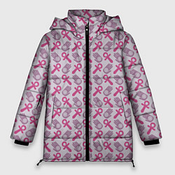 Куртка зимняя женская Анкх Ключ Жизни, цвет: 3D-черный