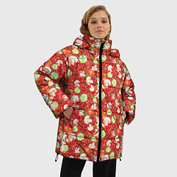 Куртка зимняя женская Ингредиенты для Пиццы, цвет: 3D-светло-серый — фото 2