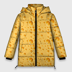 Куртка зимняя женская Сыр Cheese, цвет: 3D-черный