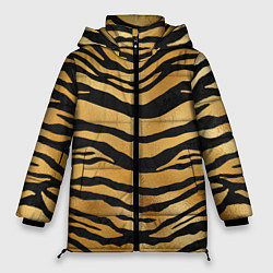 Женская зимняя куртка Текстура шкуры тигра