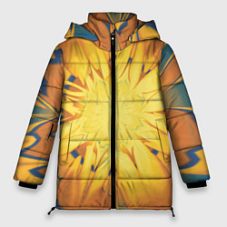 Женская зимняя куртка Солнечный цветок Абстракция 535-332-32