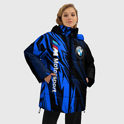 Куртка зимняя женская БМВ Узор, цвет: 3D-черный — фото 2