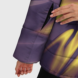 Куртка зимняя женская Цветок заката Абстракция 535-332-32-63, цвет: 3D-светло-серый — фото 2