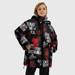 Куртка зимняя женская WATCH DOGS LEGION REVOLUTION PATTERN, цвет: 3D-светло-серый — фото 2