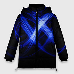 Куртка зимняя женская Синяя бесконечность энергии, цвет: 3D-черный