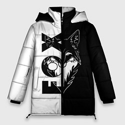 Куртка зимняя женская FOX Лис, цвет: 3D-черный
