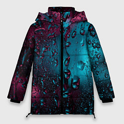 Куртка зимняя женская Ностальгия фиолетового дождя, цвет: 3D-черный