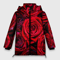Куртка зимняя женская Вечернее вдохновение Любви, цвет: 3D-красный