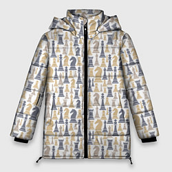 Женская зимняя куртка Шахматы фигуры