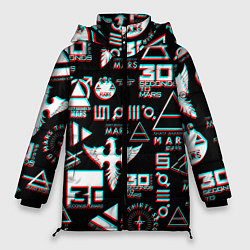 Женская зимняя куртка 30 Seconds to Mars - Glitch