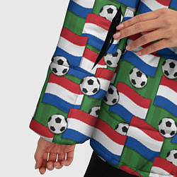 Куртка зимняя женская Голландия футбол, цвет: 3D-красный — фото 2