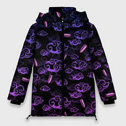 Куртка зимняя женская ARCANE League Of Legends ТАТУИРОВКА JINX, цвет: 3D-черный