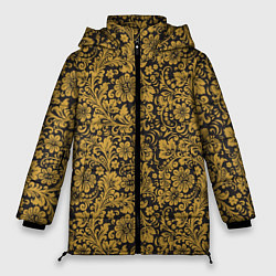 Женская зимняя куртка Золотые Цветы хохлома