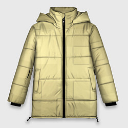 Куртка зимняя женская Золотые квадраты, цвет: 3D-красный