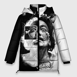 Куртка зимняя женская Salvador Dali - Сальвадор Дали, цвет: 3D-черный