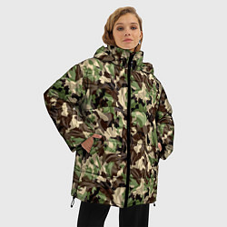 Куртка зимняя женская Мятый Камуфляж, цвет: 3D-светло-серый — фото 2