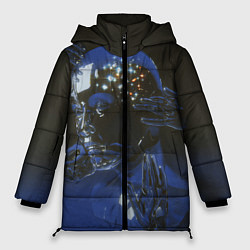 Женская зимняя куртка Ретро Футуризм Cyber