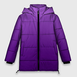 Женская зимняя куртка Красивый фиолетовый градиент