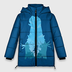 Куртка зимняя женская Шень Хе Genshin Impact, цвет: 3D-светло-серый