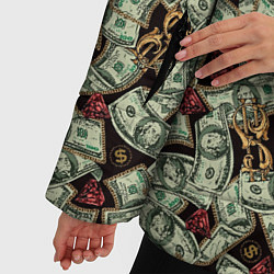 Куртка зимняя женская Доллары и Драгоценности, цвет: 3D-черный — фото 2
