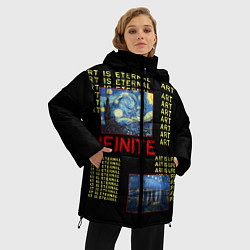 Куртка зимняя женская Ван Гог Infinite, цвет: 3D-красный — фото 2