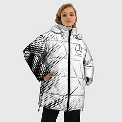 Куртка зимняя женская Mercedes-Benz - White, цвет: 3D-черный — фото 2