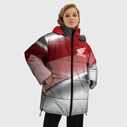 Куртка зимняя женская Honda Текстура, цвет: 3D-черный — фото 2