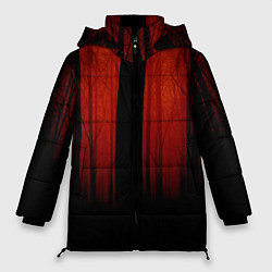 Куртка зимняя женская Красный хоррор, цвет: 3D-светло-серый