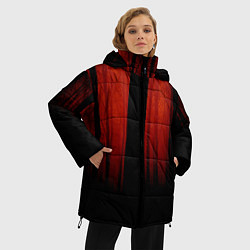 Куртка зимняя женская Красный хоррор, цвет: 3D-красный — фото 2
