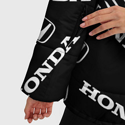 Куртка зимняя женская Honda sport pattern, цвет: 3D-красный — фото 2