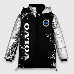 Женская зимняя куртка Volvo капли и брызги красок