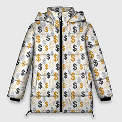 Женская зимняя куртка Денежные Знаки Доллара