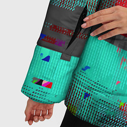 Куртка зимняя женская Fashion glitch 2088, цвет: 3D-черный — фото 2