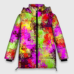 Женская зимняя куртка Пиксельный камуфляж Диско