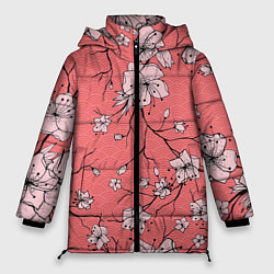 Куртка зимняя женская Начало цветения, цвет: 3D-черный
