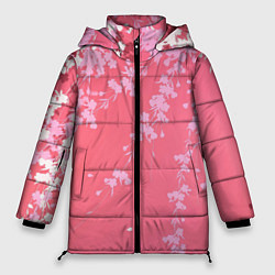 Куртка зимняя женская Весенняя ива, цвет: 3D-красный