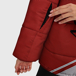 Куртка зимняя женская МИЛАН Абстракция, цвет: 3D-красный — фото 2