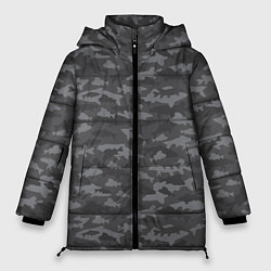 Женская зимняя куртка Тёмно-Серый Камуфляж Рыбака