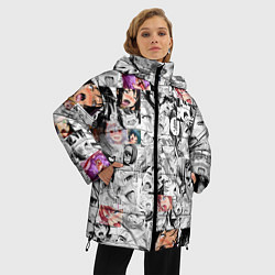 Куртка зимняя женская Ahegao Girls, цвет: 3D-светло-серый — фото 2