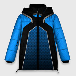 Куртка зимняя женская ТЕХНОЛОГИЧЕСКАЯ БРОНЯ СИНЯЯ, цвет: 3D-черный