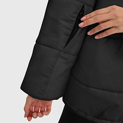 Куртка зимняя женская Реал Мадрид форма абстрактная, цвет: 3D-черный — фото 2