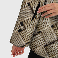 Куртка зимняя женская Джутовая плетенка 3D, цвет: 3D-черный — фото 2