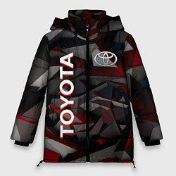 Куртка зимняя женская Toyota тойота abstraction, цвет: 3D-черный