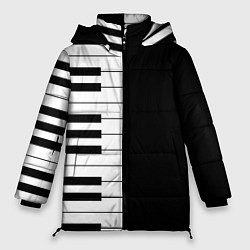 Женская зимняя куртка Черно-Белое Пианино Piano