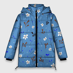 Женская зимняя куртка Цветочки мелкие